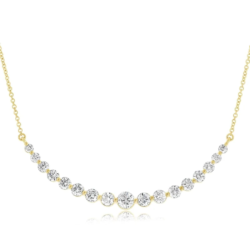 2.49 Carat Diamond Bar Necklace