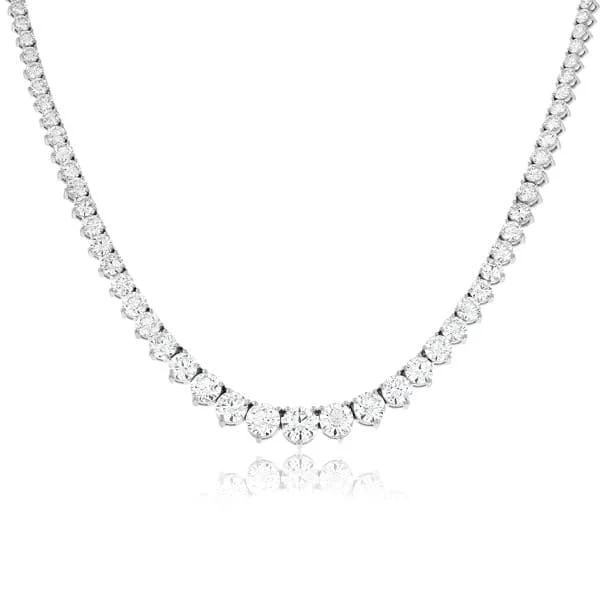 20 Carat Graduated Diamond Riviera Necklace