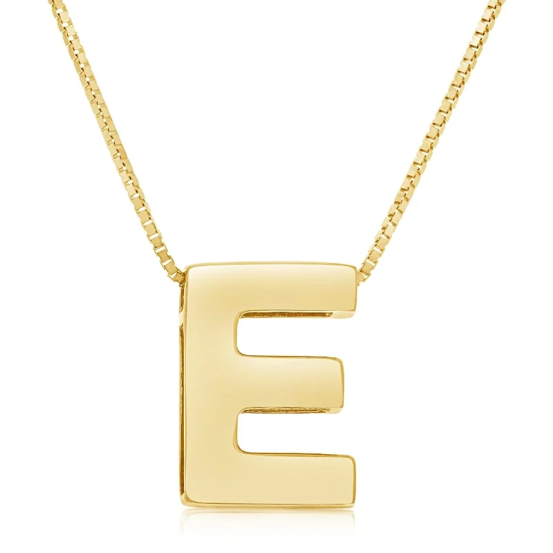 'E' Initial Necklace