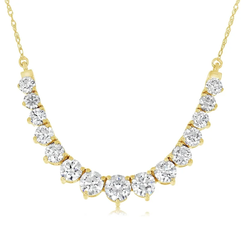 3.00 Carat Diamond Graduated Station Necklace