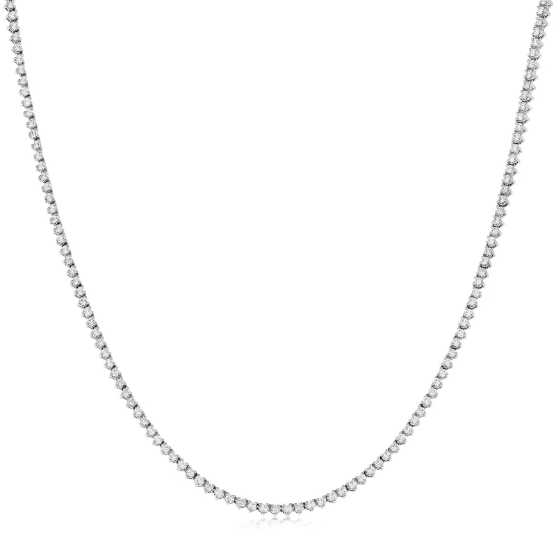 4.25 Carat Diamond Tennis Necklace