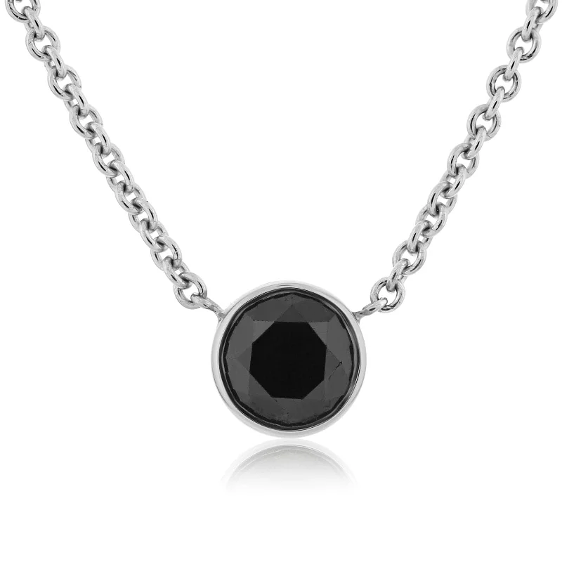 Black Diamond Station Necklace