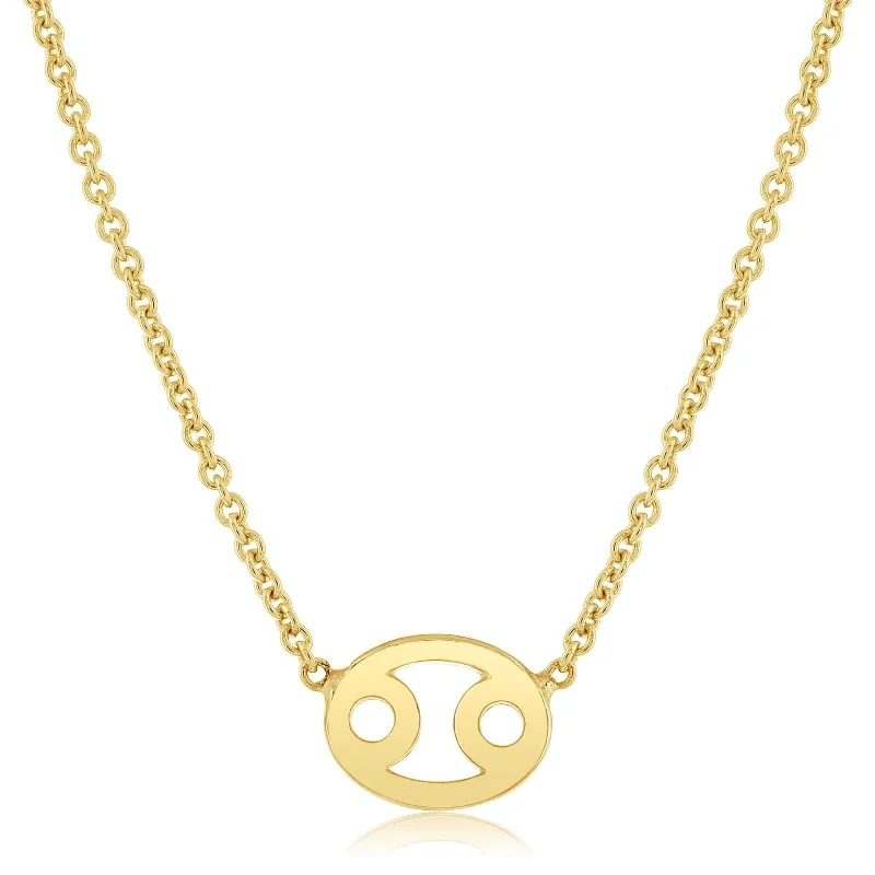 Cancer Zodiac Station Necklace