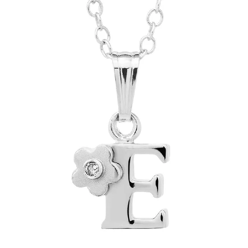 Children's Diamond "E" Pendant