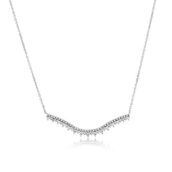 Diamond Crown Bar Necklace