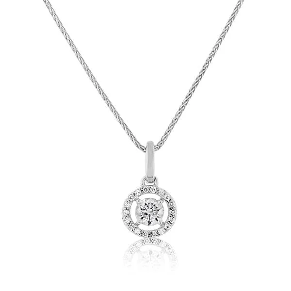 Diamond Halo Pendant