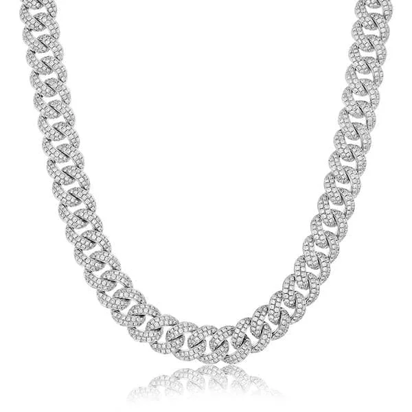 Diamond Pave Curb Link Chain