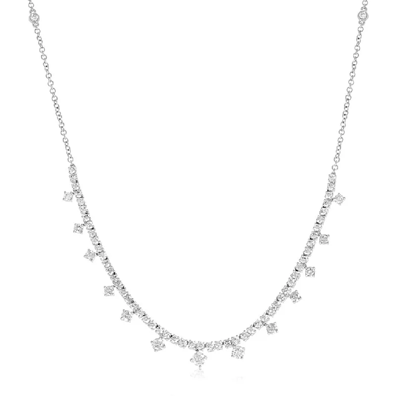 Diamond Station Necklace