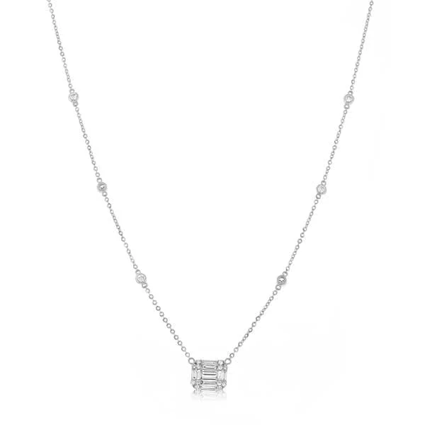 Diamond Station Necklace