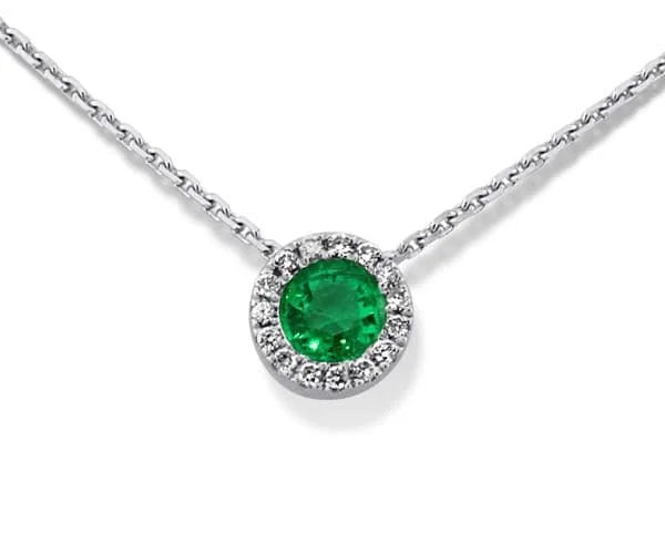 Emerald & Diamond Necklace