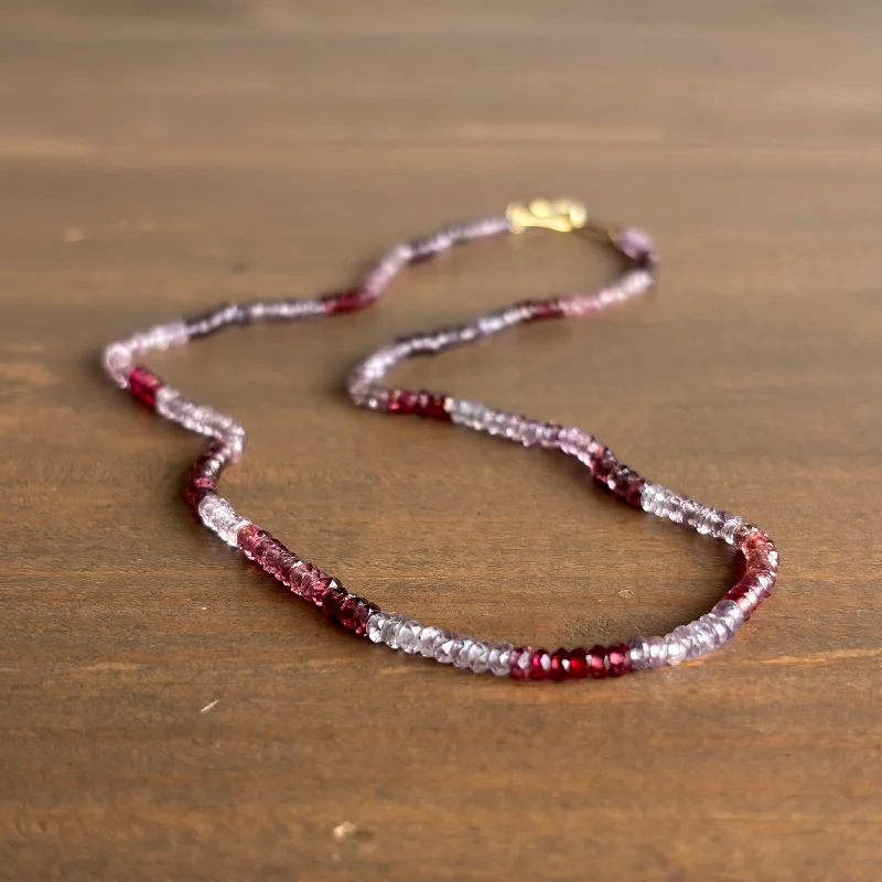 Faceted Spinel Beaded Necklace