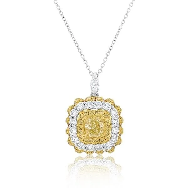 Fancy Yellow Diamond Fashion Necklace