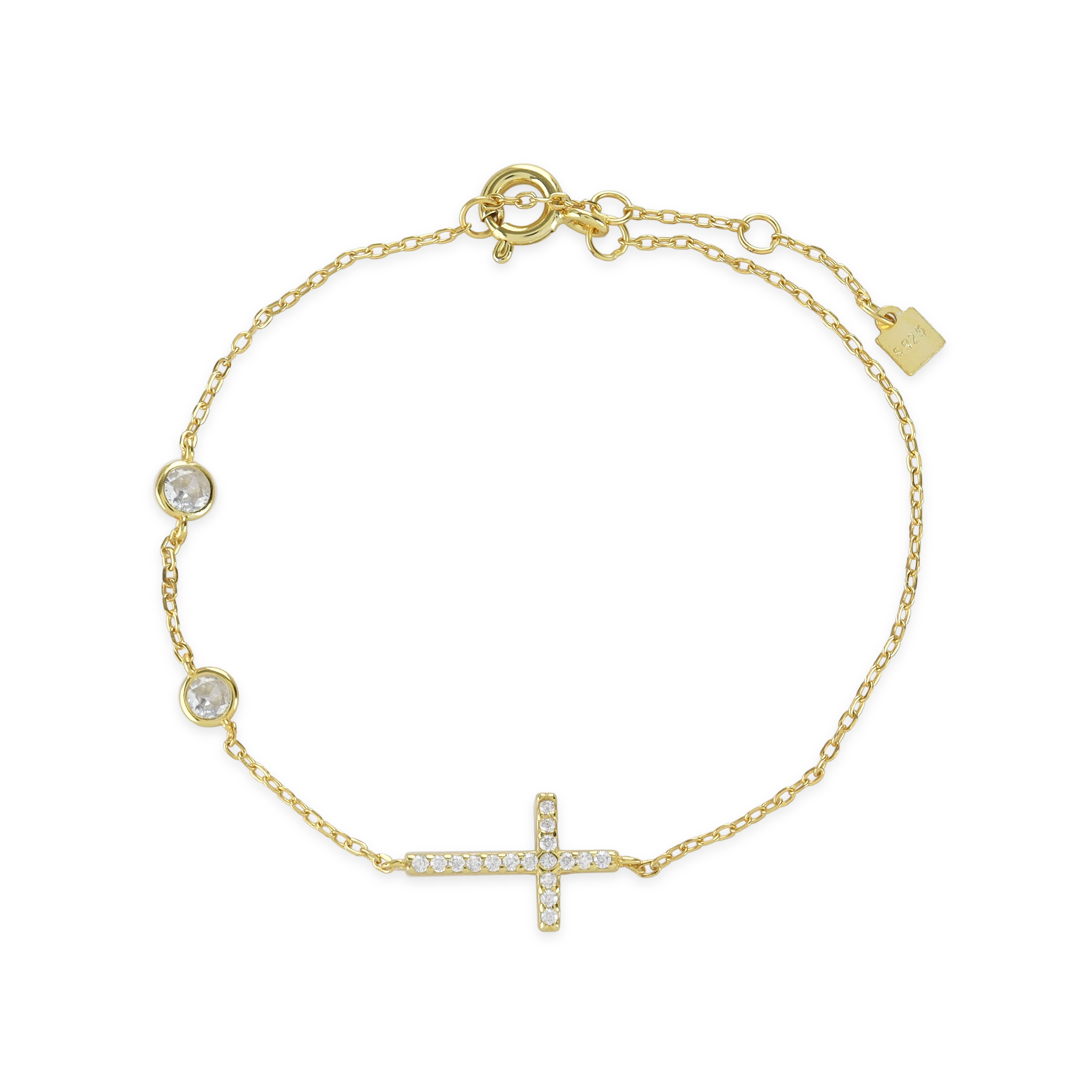 FINE CROSS BRACELET