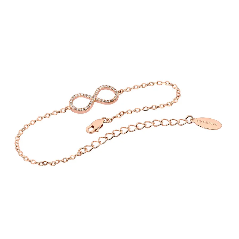 Georgini Rose Gold Plated Sterling Silver Infinity Bracelet