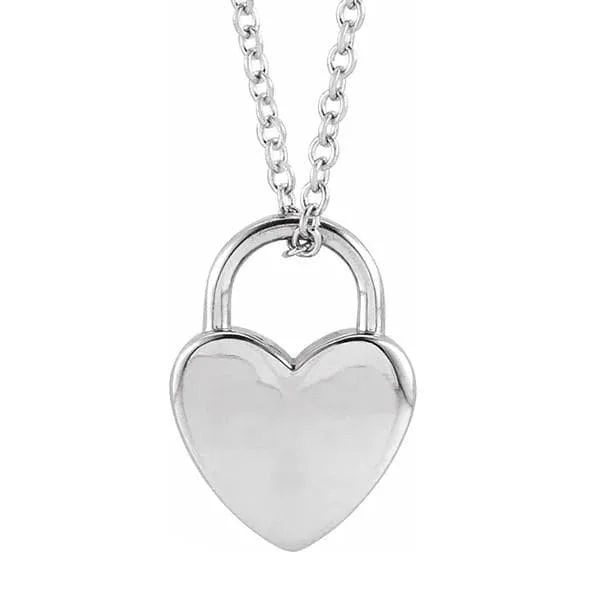 Heart Shaped Lock Pendant