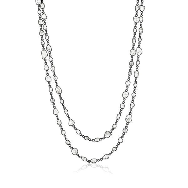 JILL DUZAN Urban Sliced Diamond Necklace