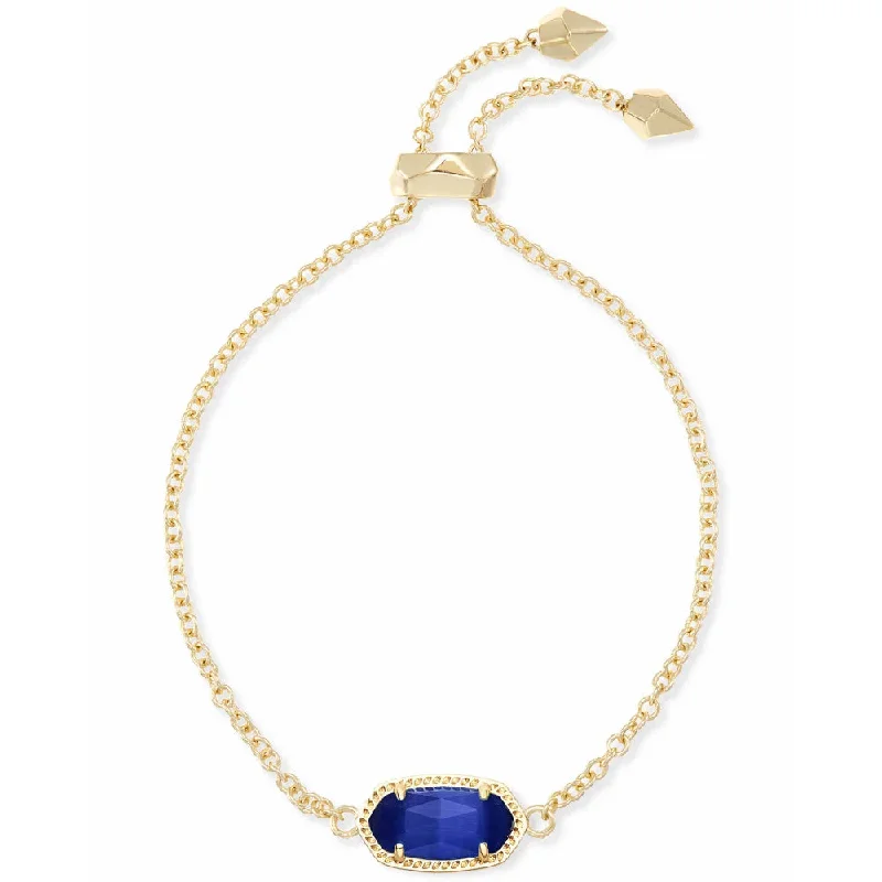 Kendra Scott Elaina Adjustable Chain Bracelet in Cobalt Cat's Eye