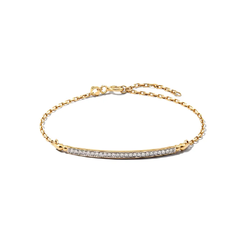 Kendra Scott Ott 14k Gold Delicate Bracelet in White Diamond