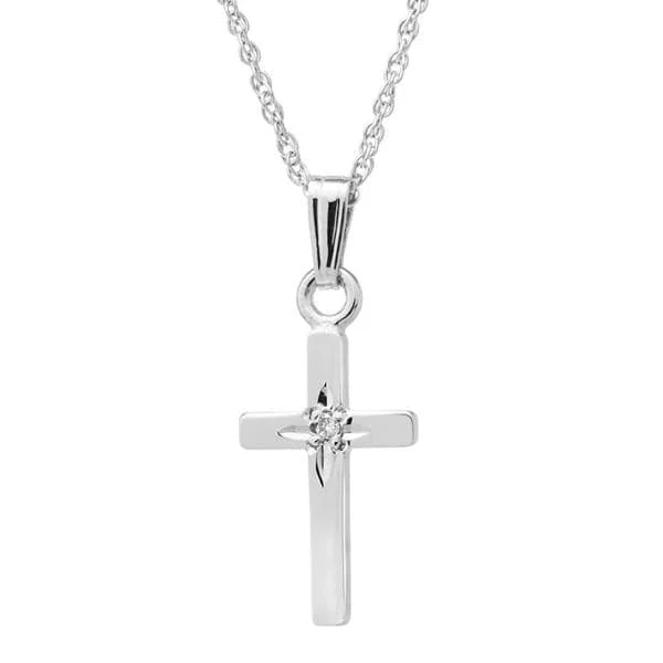 Kid's Cross Pendant Necklace