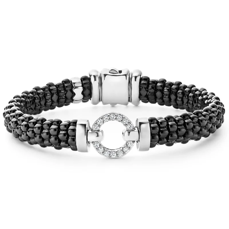 Lagos Ceramic Diamond Circle Bracelet