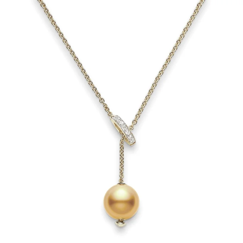 MIKIMOTO Golden South Sea Pearls In Motion Lariat