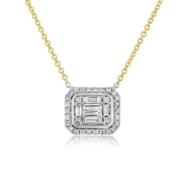 Mixed Diamond Station Necklace