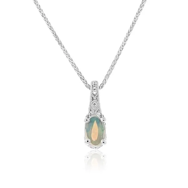 Opal & Diamond Necklace