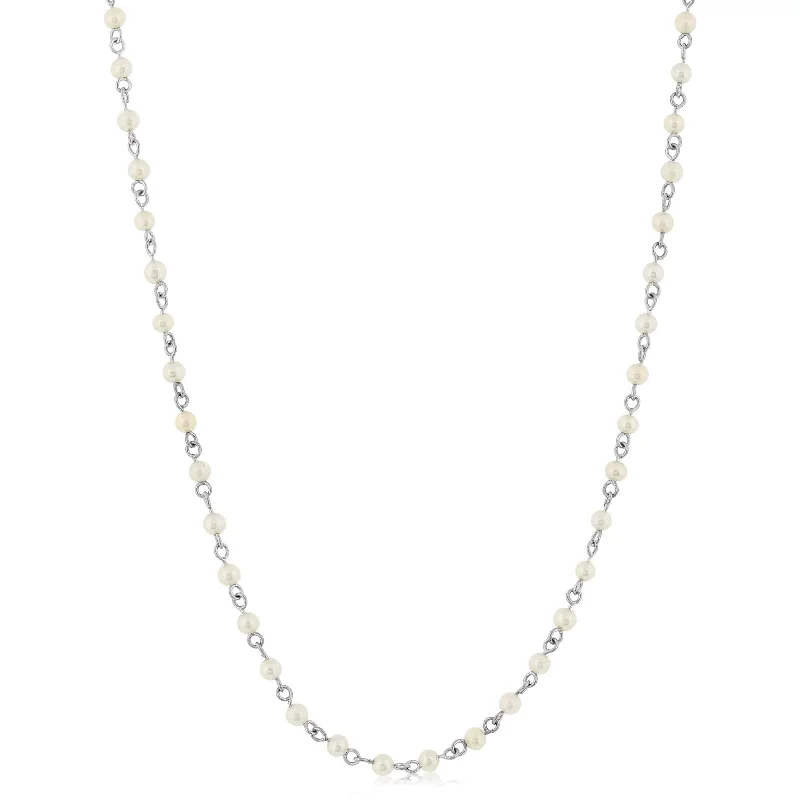 Pearl Station Bead Necklace