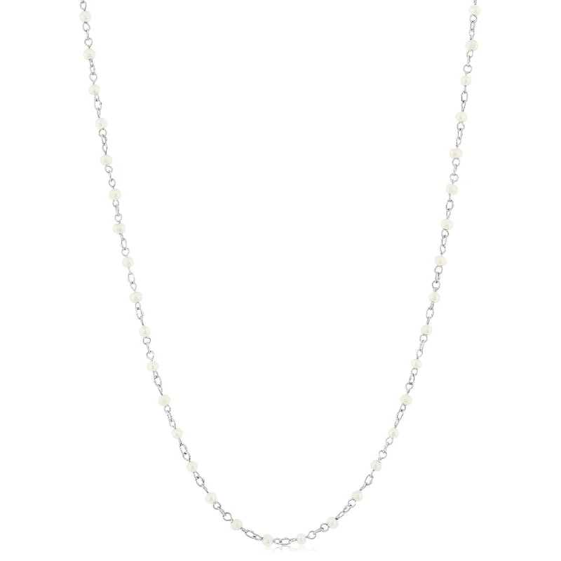 Pearl Station Bead Necklace