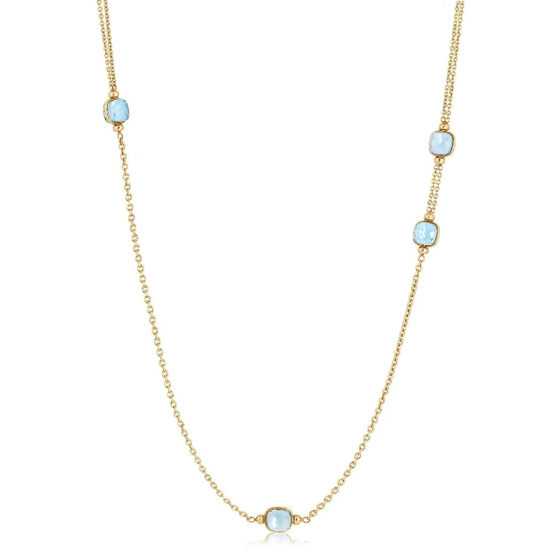 POMELLATO Nudo Blue Topaz Sautoir Necklace