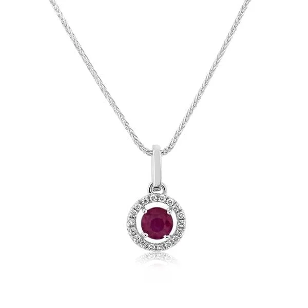 Ruby & Diamond Necklace