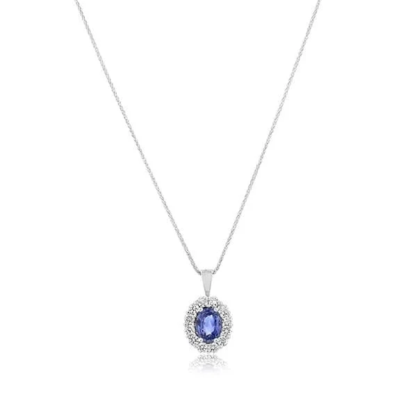 Sapphire & Diamond Pendant