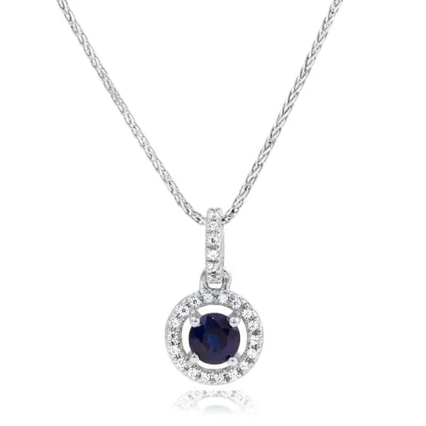 Sapphire & Diamond Pendant