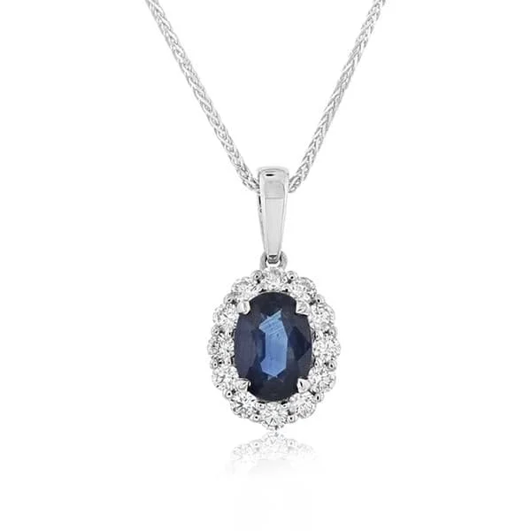 Sapphire & Diamond Pendant