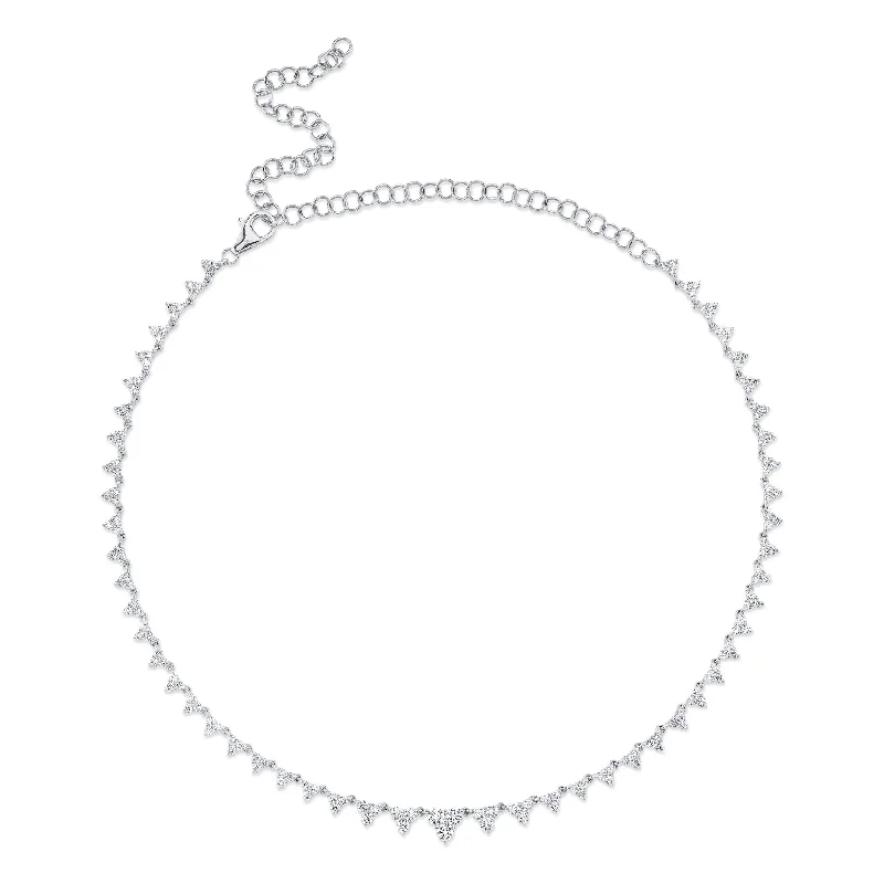 4.08CT 14K W/G DIAMOND NECKLACE