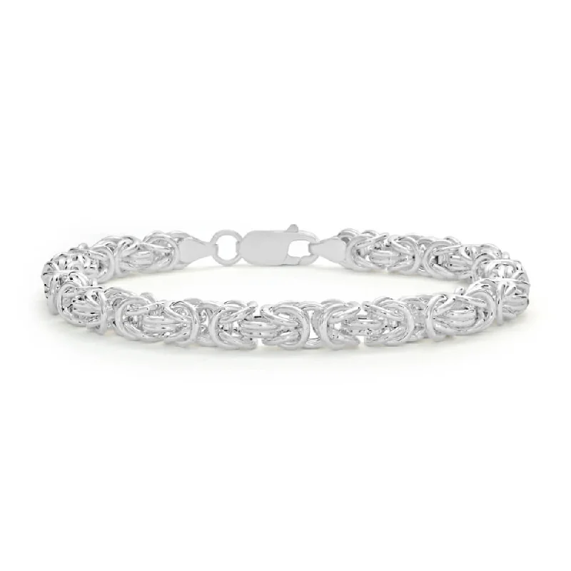 Sterling Silver Byzantine Bracelet