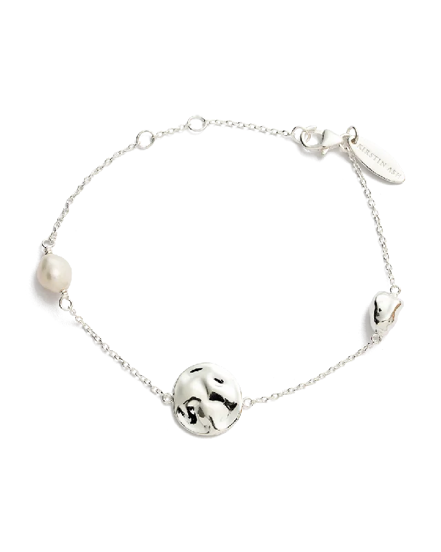 TIDAL PEARL BRACELET (STERLING SILVER)