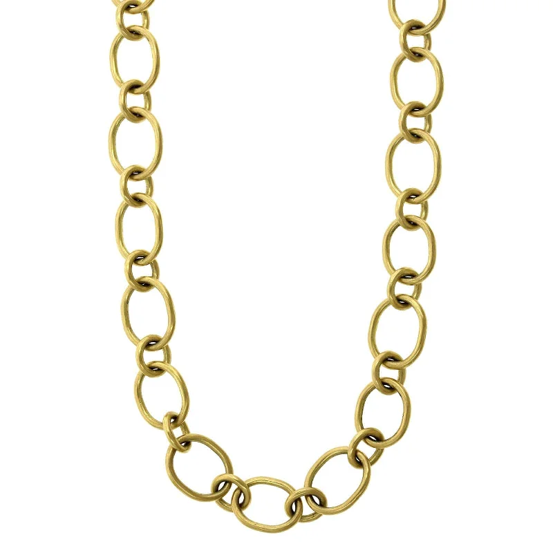 14K Yellow Gold Oval Link Chain